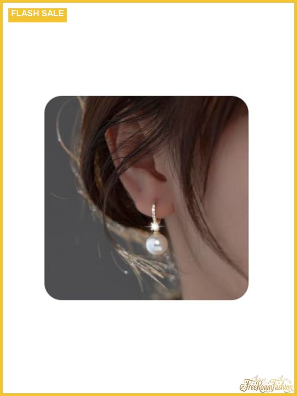 14K Gold Plated Pearl Dangle Earrings Hypoallergenic Cubic Zirconia Leverback